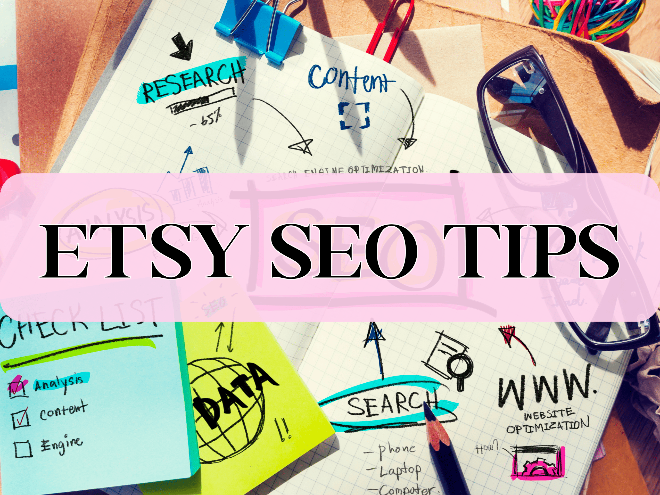 Image with different ways that Etsy seo tips are used