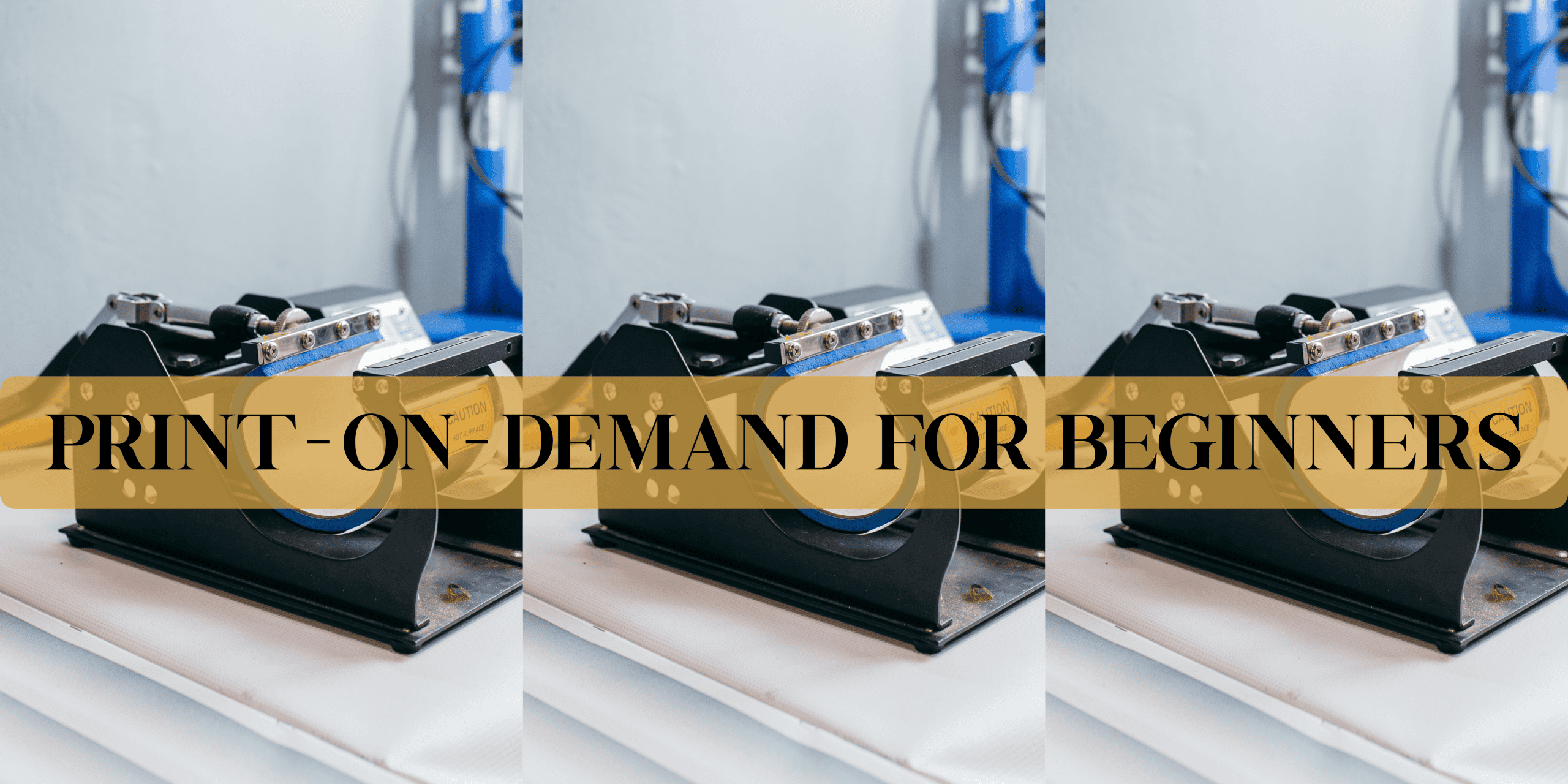 Commercial Mug Press on a working table