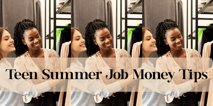 Two teen workers in the clothing shop - Teen Summer Job Money Tips