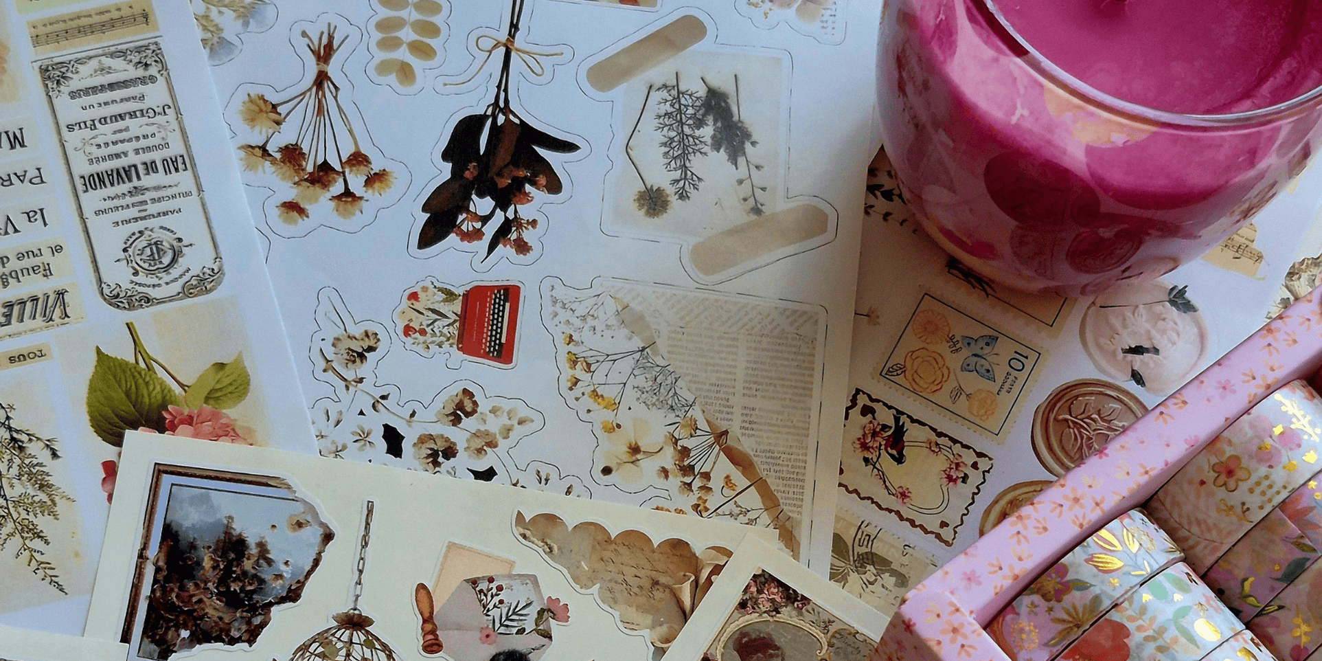 s layed around on table -budget stickers for teen planners