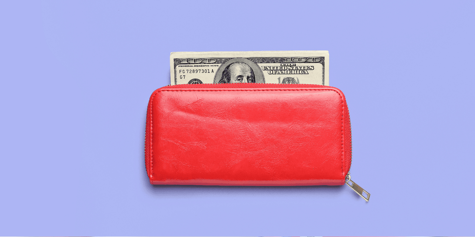 red wallet with cash - Cash envelope wallets for teen girls