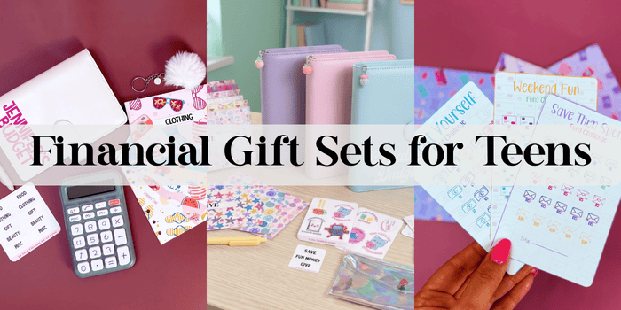 binder set layed out on desk - Financial Gift Sets for Teens