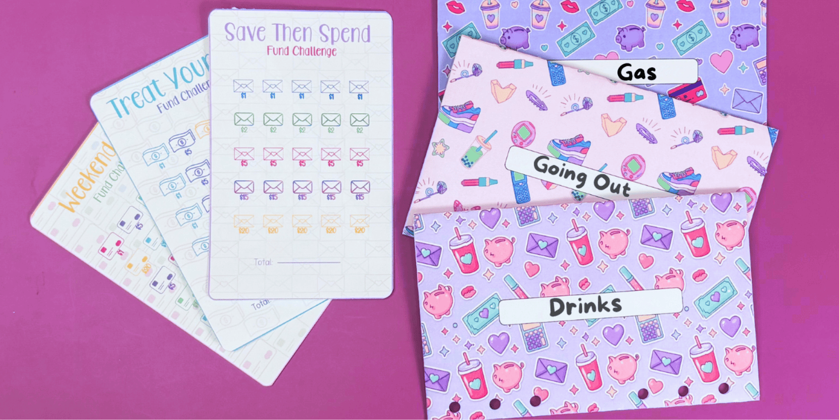 printable cash envelopel laying flat - sweet sixteen money gift ideas for girls